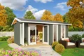Gartenhaus Blockhaus  Satteldach 28 mm Riverside grün 500x320 cm Lasita