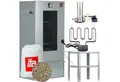 ITA Räucherofen Räucherofen 7002 - Premium Räucherschrank aus Edelstahl 3 Etagen 81 cm, 1-St., Smoker mit Heizspirale & Räuchertisch und Rauchgenerator