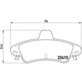 BREMBO Bremsbelagsatz Scheibenbremse hinten für Ford Mondeo I Turnier 1.8i