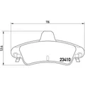 P 24 070 BREMBO Bremsbelagsatz, Scheibenbremse PRIME LINE