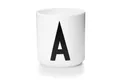 Design Letters Becher Porzellanbecher Weiß A, Porzellan