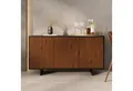 IDIMEX Sideboard ARTO, Kommode mit 3 Türen aus Massivholz Kastanie Finish