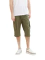 TOM TAILOR Bermudas PRINTED MAX OVERKNEE aus Baumwolle