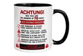 Momentals Tasse 78 Geburtstag Mann Frau – ACHTUNG – Geburtstagsgeschenk Männer Frauen, Gratis Versand · Links-&Rechtshänder · Spülmaschinenfest