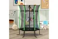 HOMCOM Kindertrampolin, Ø 163.5 cm, (Indoor Trampolin, 1 tlg., Trampolin), bis 50 kg, für Kinder 3-10 Jahre Grün