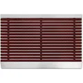 Karat Fußmatte Profi Brush mit Alu-Rahmen Fußabtreter mit Hochleistungsbürsten Rot 40 x 60 cm
