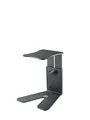 K&M 26772 Monitor Tischstativ Schwarz, Stahl - höhenverstellbare Ablage mit innovativem Design