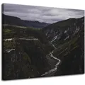Leinwanddruck Natur Gebirgsbach 100x80 Cm