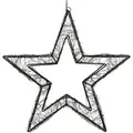 ECD Germany LED-Weihnachtsstern 38 cm 500 LEDs Extra-Warmweiß Metall
