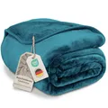 Gräfenstayn® Kuscheldecke Cashmere-Feeling - super weich & flauschig - Dicke & warme Fleecedecke - kuschelige Sofadecke, Wohndecke, Tagesdecke - Überwurf Decke Sofa Couch (Petrol-Grün 220x240 cm)