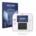 Savvies 6 Stück Schutzfolie für Nintendo 2DS Displayschutz-Folie Ultra-Transparent