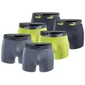 PUMA Boxershorts Herren Boxershorts 6er-Pack gelb L
