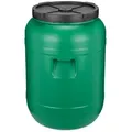 Garronda Regentonne Weithalsfass 80 Liter Plastikbehälter mit Deckel GD-0142, 80 l, BPA-Frei grün 80 l