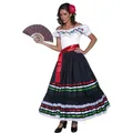 Flamenco Kleid L 44-46 Zigeunerin Western Kostüm Senorita Spanierin Verkleidung