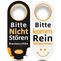 CARGEN - 2 Stück Bitte nicht stören Schild, Türschild, Türhänger signiert, beidseitig bedruckt, für Heim-Krankenhaus-Wohnung.