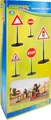 Outdoor active Verkehrsschilder, 5-teilig, Höhe 65 cm