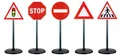 Outdoor active Verkehrsschilder, 5-teilig, Höhe 65 cm