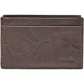 FOSSIL Leder Kartenhalter Neel Card Case Brown braun - Braun
