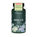 Omega 3 Kapseln | Premium Rohstoff: life'sOmega | 450 mg DHA - 225 mg EPA | Vegan - Keine Gelatine | Algenöl kaltgepresst | Laborgeprüft | Konzentration* | Deutsche Produktion Vegavero
