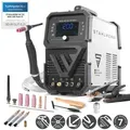 STAHLWERK Schutzgasschweißgerät 3-in-1 Kombi AC/DC WIG 200 ST Digital – WIG & MMA bis 200 A, Clean-Modus zur elektrochemischen Reinigung