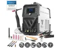 STAHLWERK Schutzgasschweißgerät Schweißgerät 3 in 1 Kombi AC/DC WIG 200 ST Digital ARC/MMA Spot Clean, 30 - 200 A, Packung, 1-tlg., Set, Alu-geeigneter WIG MMA Inverter