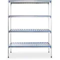 Aluminium-aufbewahrungsregal , 1280x405x(h)1685mm - Hendi