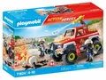 PLAYMOBIL Feuerwehr 71824 Feuerwehrtruck Seilwinde Wasserkanone 2 Figuren NEU
