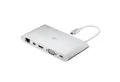 Goobay USB-Verteiler USB-C Multiport Adapter Aluminium (5 Gbit/s Übertragungsrate, 4K @ 30 Hz), HDMI / VGA / mini DP / USB / RJ45 / Kartenleser / 3,5 mm Audio