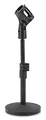McGrey MST-20 Mikrofon Tischstativ (stufenlos höhenverstellbar, schwerer Gusssockel, kompakt zerlegbar, inkl. Mikrofonklemme & Reduziergewinde) Schwarz