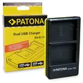 PATONA Dual Ladegerät (USB-C Micro-USB) für Nikon EN-EL14 Akku kompatibel mit P7000 P7100 P7700 P7800 D3100 D3200 D5100 D5200 D5300 ENEL14 EN EL14