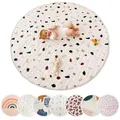 Hakuna Matte Gesteppte Krabbeldecke Baby 150cm, Konfetti – extra dicke 1,5cm weiche Baby Krabbelmatte – Baby Spielmatte mit rutschfester Unterseite zum Krabbeln, Laufgitter – Maschinenwaschbare