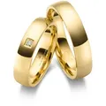 Trauring MARRYA "Edelstahl Ringe Trauringe Eheringe Partnerringe" Gr. 58, gold (damen ring, gold), Fingerringe, Damen, 58, Edelstahl