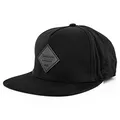Blackskies® Port Arthur Snapback Cap | Damen Herren Baseball Mütze Kappe Kunst-Wildleder - Schirm Schwarz-Schwarz Cap - Basecap Männer Frauen Unisex Streetwear Outdoor Sommer Freizeit