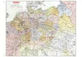 Historische Karte: DEUTSCHLAND (Großdeutsche Reich) mit Gaugrenzen 1942 (Plano): Mit Original-Handeintrag 1943-1945 von Koordinaten zur Lokalisierung britischer und US-amerikanischer Luftangriffe