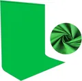 Musselin Hintergrund Gr n - 1,5x2m, Faltbar, , Studioqualit t