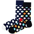 Happy Socks Kurzsocken Unisex Socken 2er Pack Baumwolle (Packung, 2er Pack) schwarz 41-46