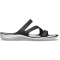 CROCS SWIFTWATER SANDAL W - Uni., black/white (W7 / 37-38 EU)