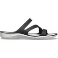 CROCS SWIFTWATER SANDAL W schwarz 37-38 - Schwarz/Weiß - 37-38