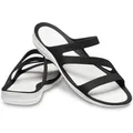 Crocs Sandale Swiftwater weiss/schwarz Damen Badeschuh weiß 37-38 EU