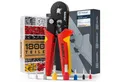 BAURIX Crimpzange Set mit 1800 Aderendhülsen Set I Aderendhülsenzange selbsteinstellend, [Für 0,25-10mm²] I Vierkant Krimpzange 1800-tlg., Crimpzangen, Crimp Zange, Presszange
