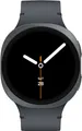 Samsung Galaxy Watch8 - 40 mm - Carbon-Schwarz - intelligente Uhr mit Sportband - Gummi - Graphit - Bandgröße: S/M - Anzeige 3.4 cm (1.34") (SM-L320NDAADBT)
