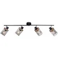 Just Light.Wand- und Deckenleuchte Pasqual 4 -flammig Schwarz