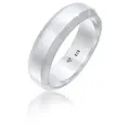 Kuzzoi Silberring Herren Bandring Basic 925 Silber silberfarben 56