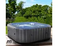 BRAST Whirlpool aufblasbar Tekapo für 4-6 Personen, aufblasbares Aufstellbecken, aufblasbarer Whirlpool, (In-Outdoor Pool 108 Massagedüsen Timer Heizung), Aufblasfunktion per Knopfdruck Bubble Spa Wellness Massage