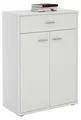 Kommode Sideboard Schrank TOMMY in weiß, Anrichte Highboard mit Schublade und 2 Türen