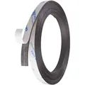 Magnetband selbstklebend, stark 10 mm | 1 mm | 5 m, Ferrit, schwarz