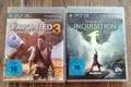 2x PS3 | Dragon Age Inquisition + Uncharted 3 | DEUTSCHE Version | vollständig