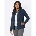 Sieh an! Blusenblazer Jeans-Blazer Langarm . blau 38
