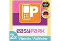 Wicked Chili Aufkleber 2x EASYPARK Vignette EASY PARK APP Ticket Sticker Hinterglasaufkleber, (2tlg), 60x60mm Vignette für EASYPARK APP