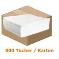 Einwegtücher Nordvlies WIPEX-STAR LIGHT 1-lagig weiß 500 Tücher/Karton, ca. 60 g/qm, Z-gefaltet, 30x38 cm 11965